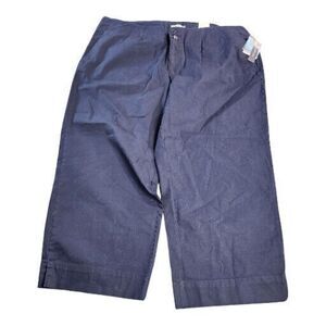 Y2K NWT IZOD Straight Leg Pant Women's Size 20W Navy '06 Charleston 1 Inseam 23"